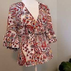 Paisley Print Women's Top